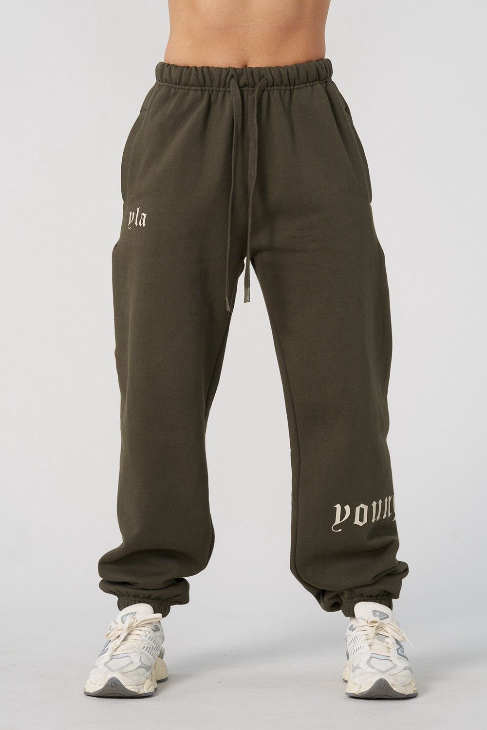 Young LA W232 - Urban Cuff Jogger Olijfgroen | VSXDC7325