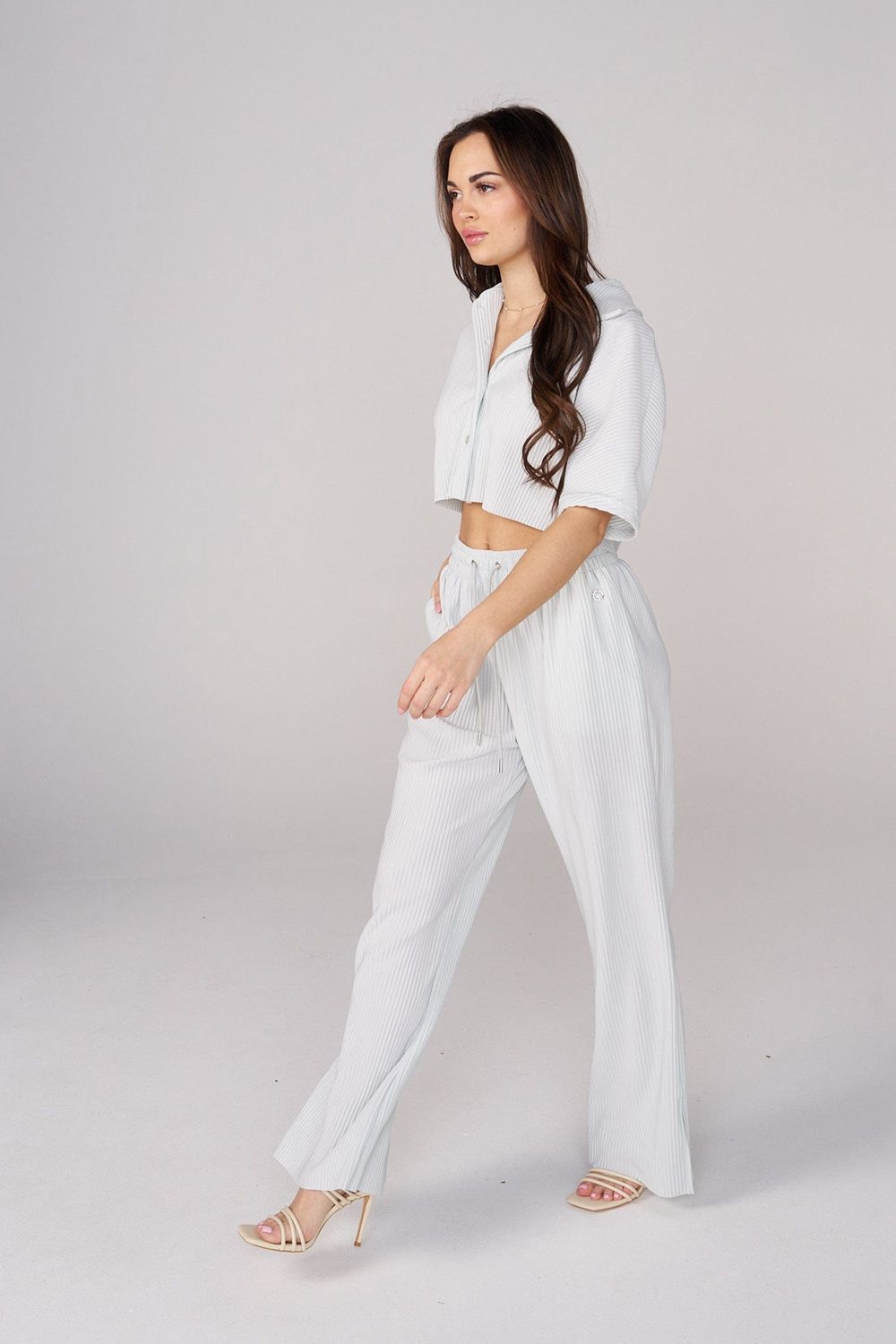 Young LA W244 Aria Pleated Pants Wit | MGALQ5214