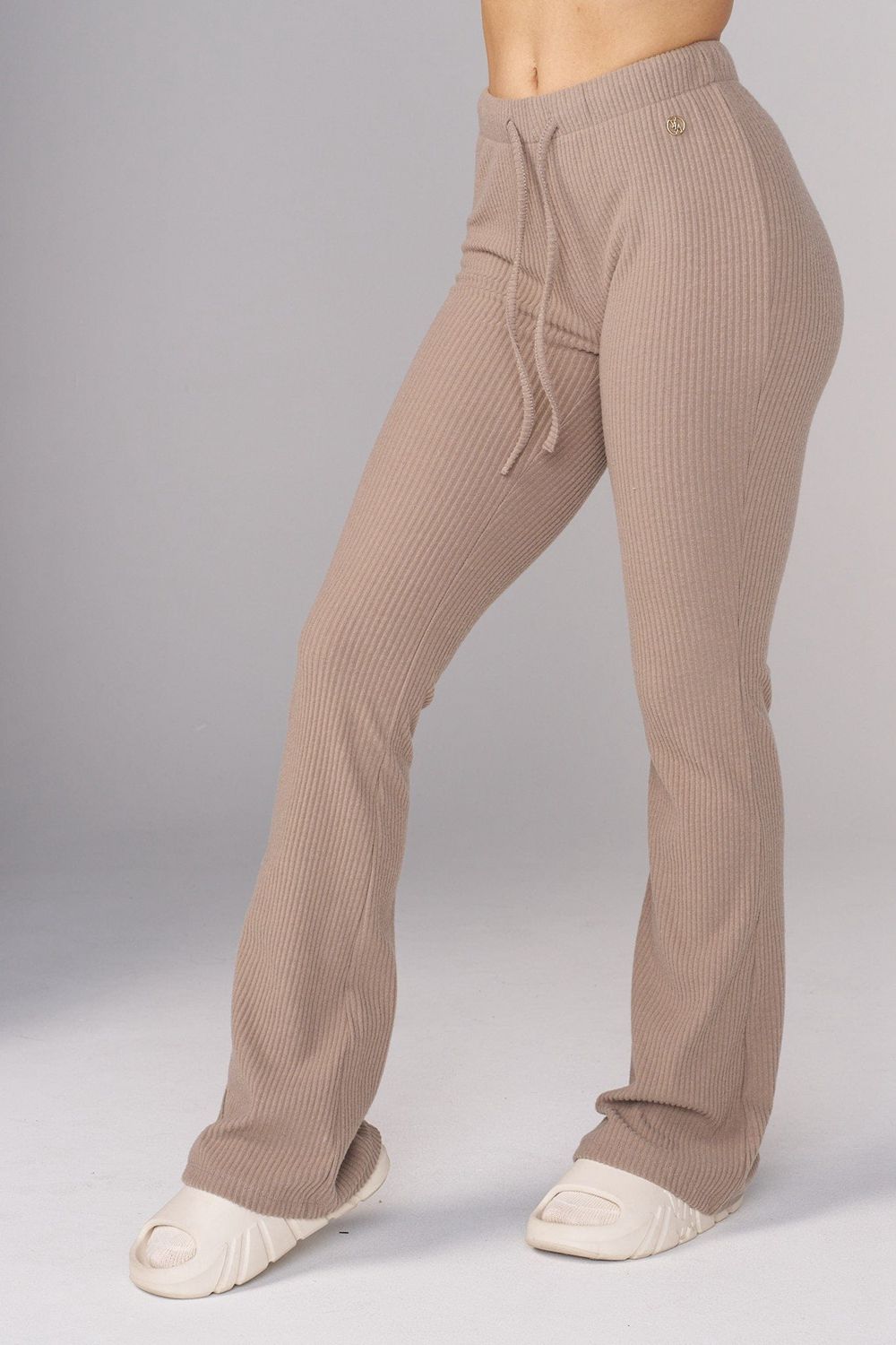 Young LA W245 Ava Flare Pants Khaki | ORQXK5876