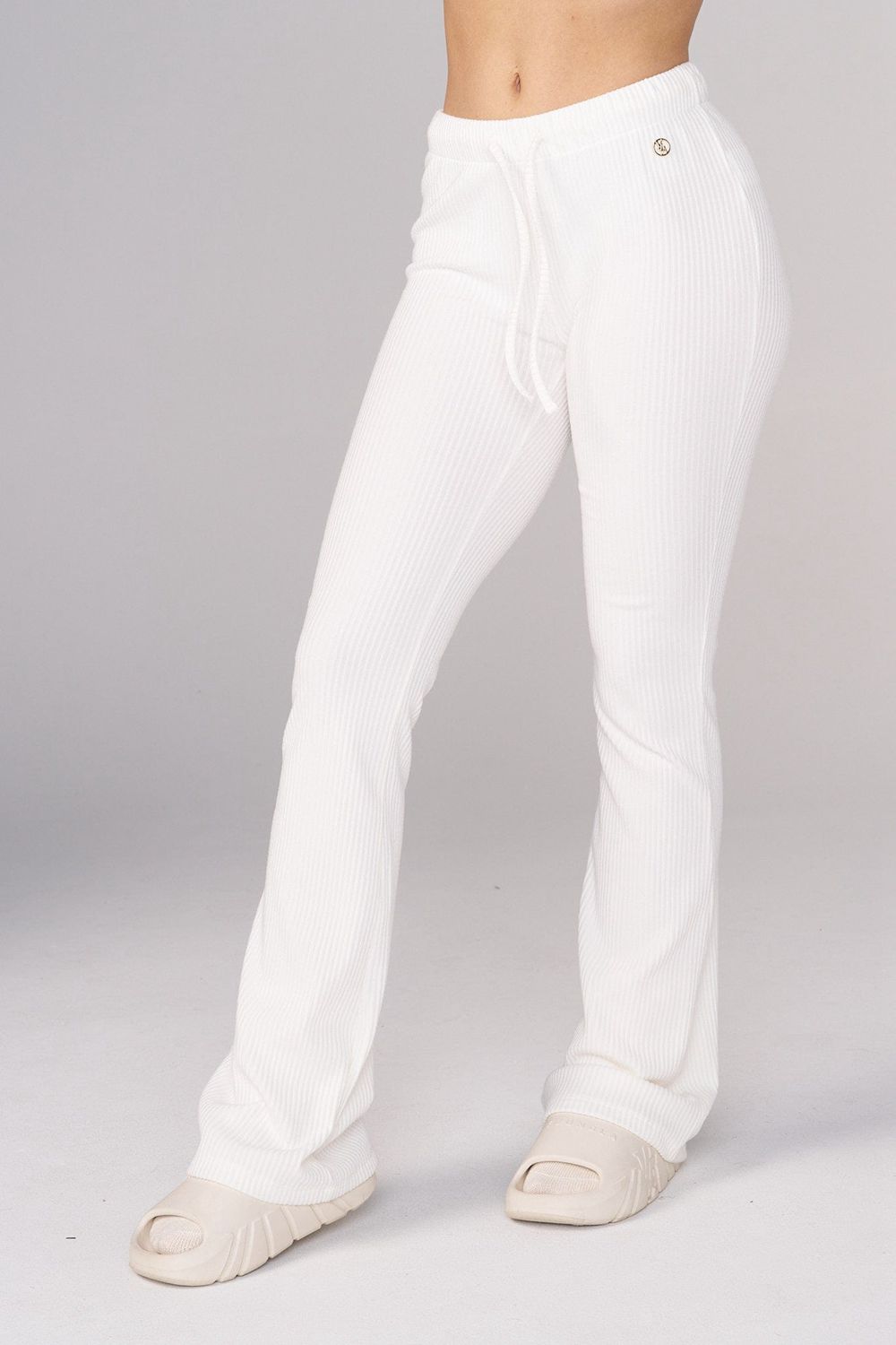 Young LA W245 Ava Flare Pants Wit | TMNFU0748