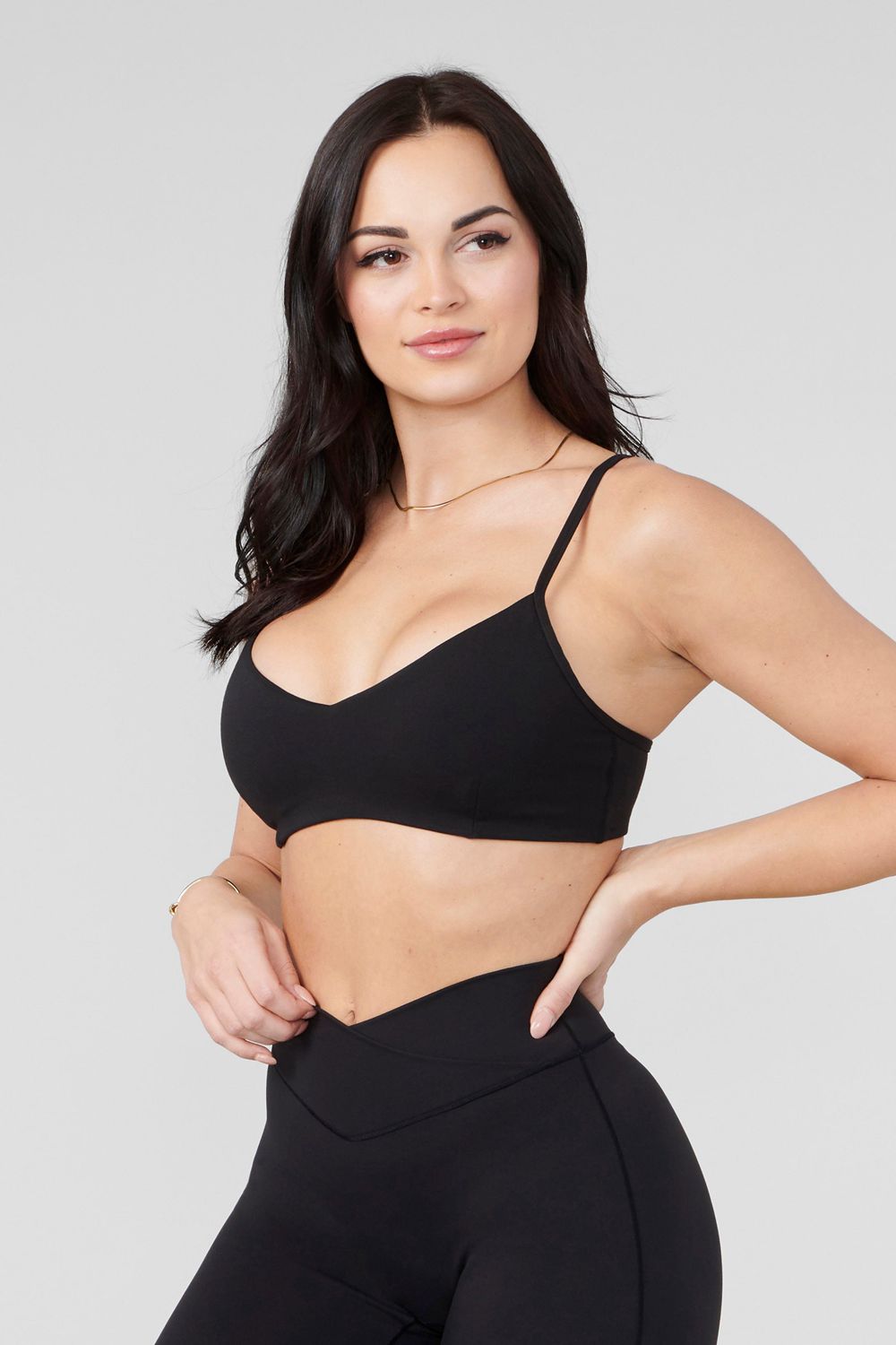 Young LA W324 Vital Sports Bra Zwart | PCJAU6217