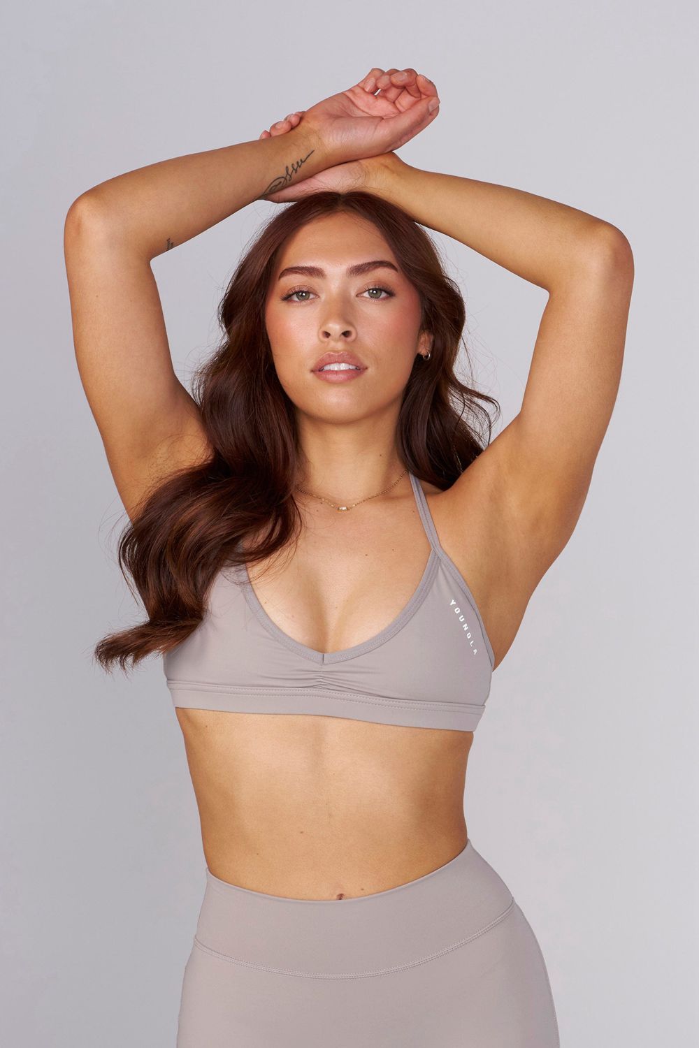 Young LA W335 - Urban V-Neck Bra Grijs | GHIXB0327