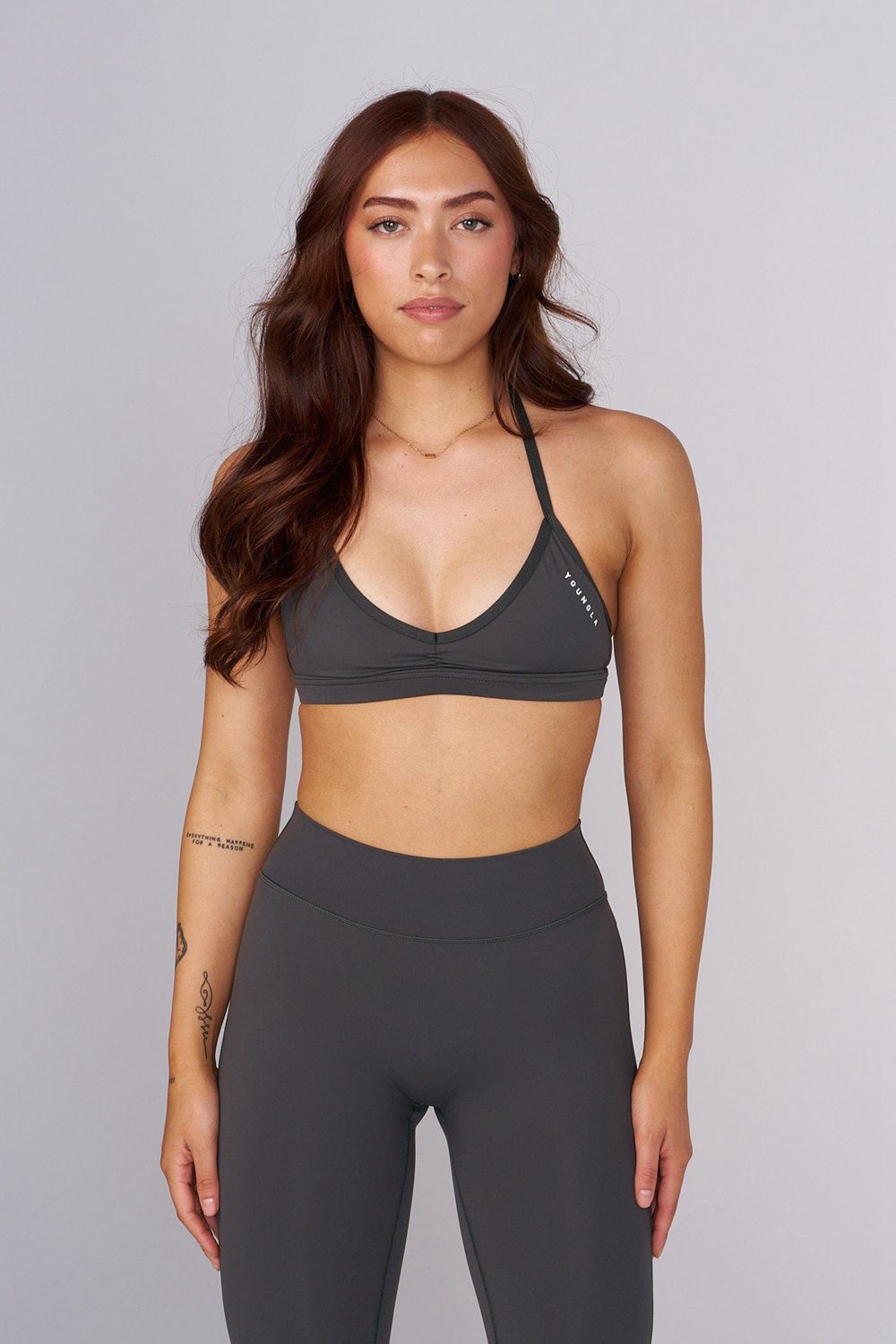 Young LA W335 - Urban V-Neck Bra Grijs | GHIXB0327