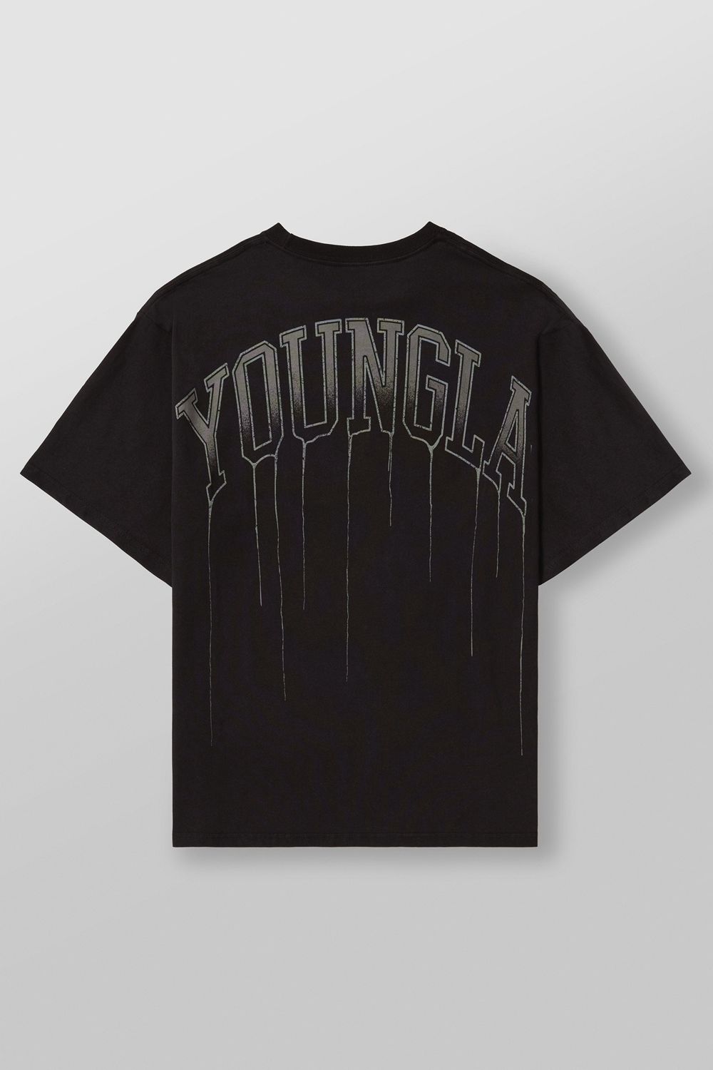 Young LA W428 - Drip Oversized Tee Zwart | KFPMC4328