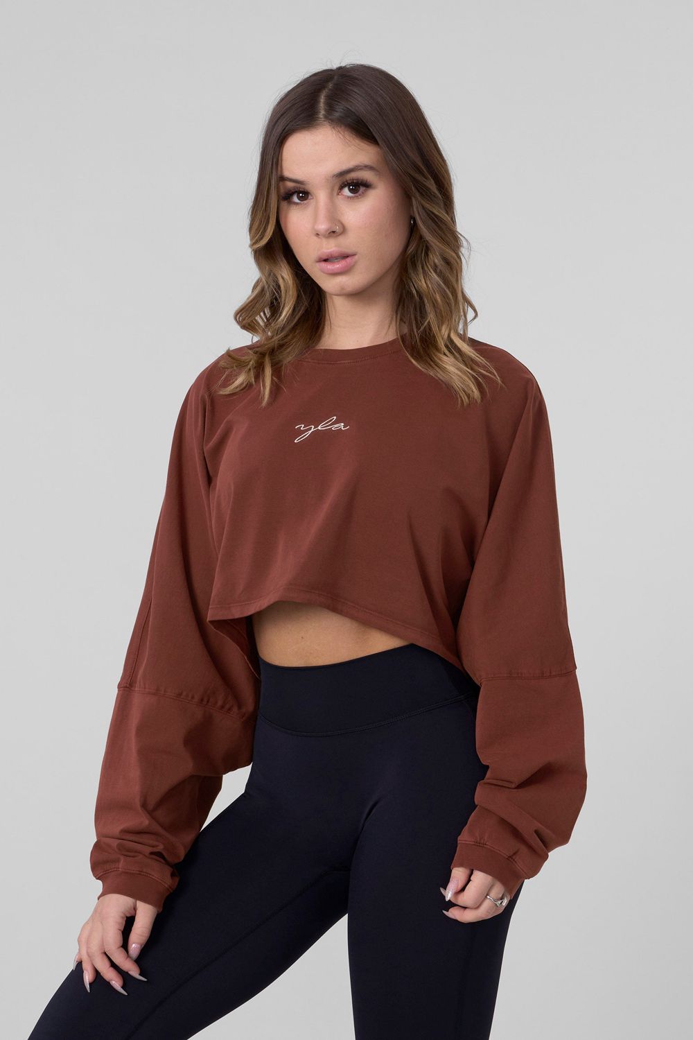 Young LA W434 - Lazyday Longsleeve Top Rood | SYPBN9184