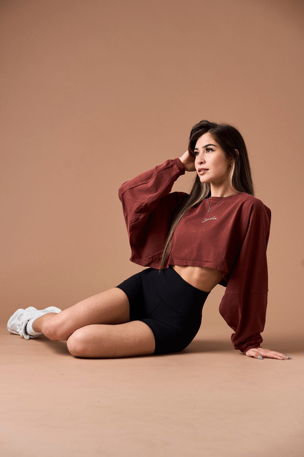 Young LA W434 - Lazyday Longsleeve Top Rood | SYPBN9184