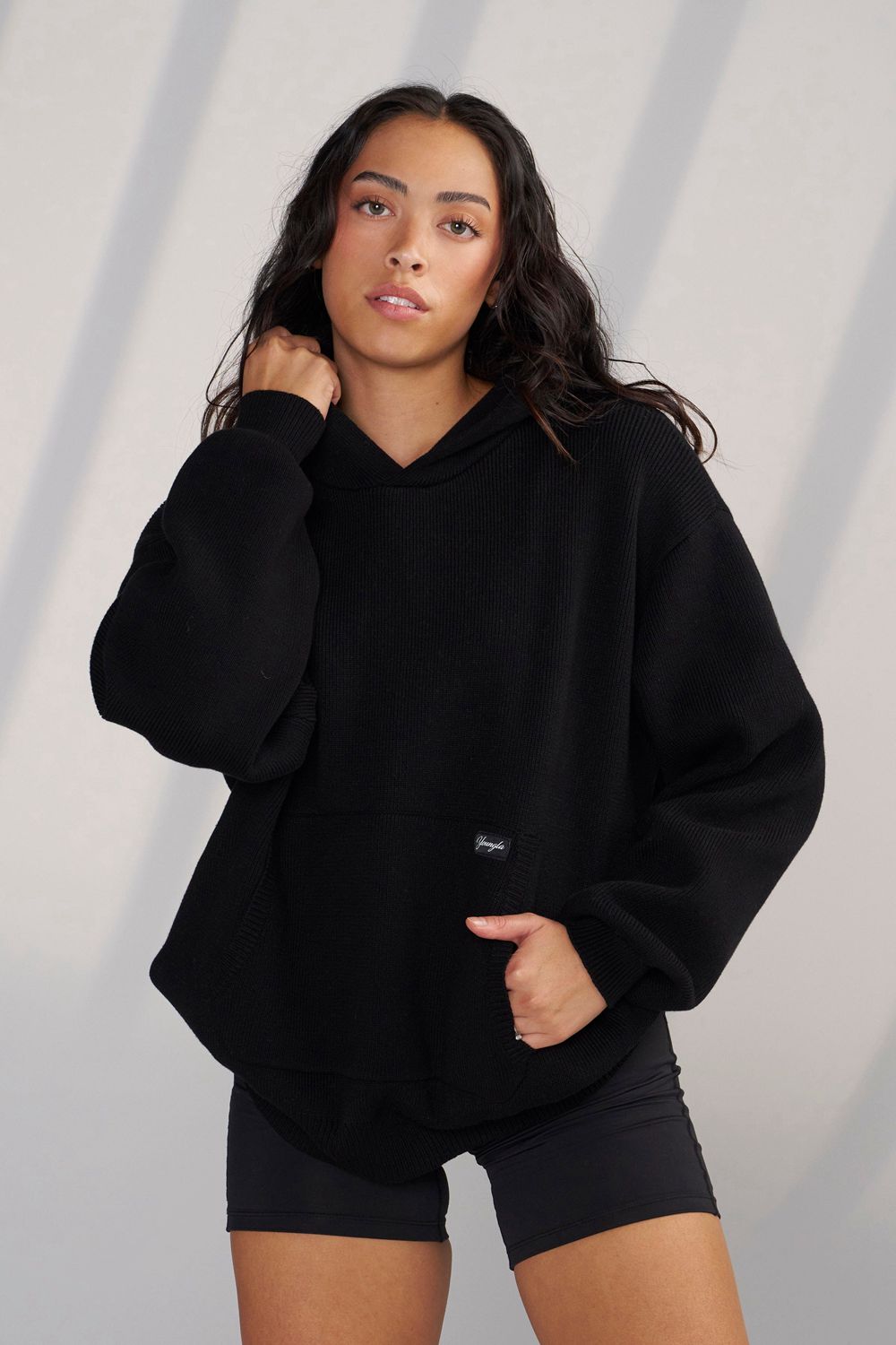 Young LA W514 - Bella Sweater Hoodie Zwart | OITNQ1486