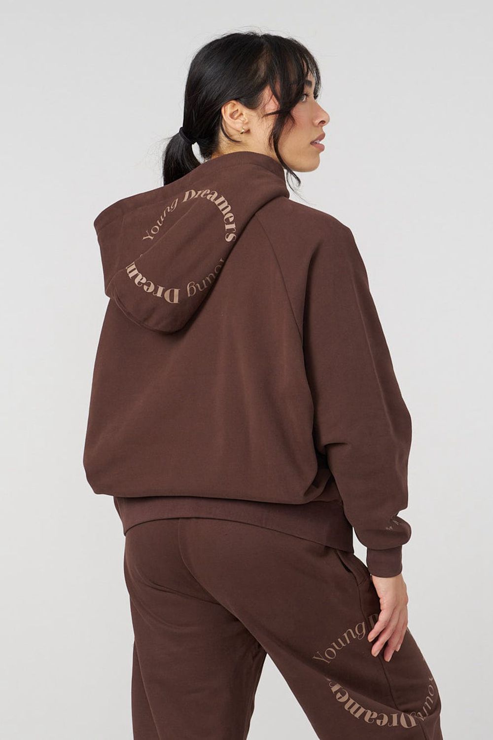 Young LA W516 Revolve Hoodie Donkerbruin | TUNGX9817