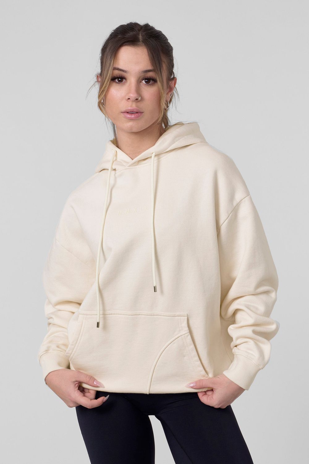 Young LA W518 - Minimal Hoodie Wit | RMTOJ8536