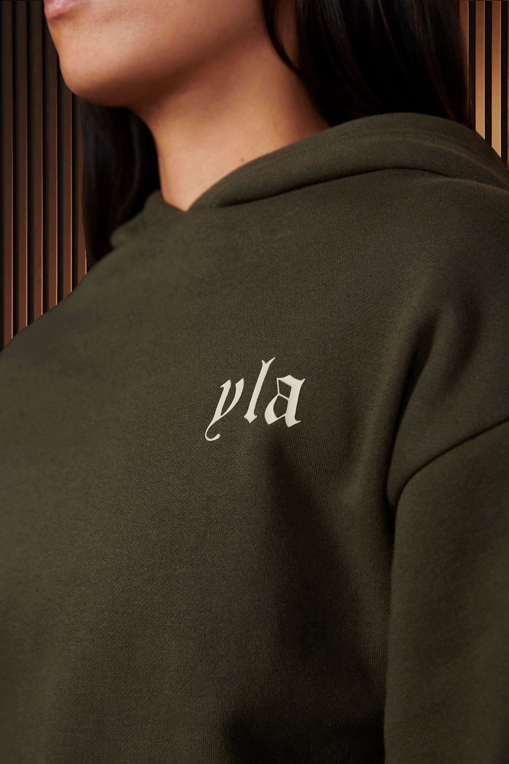 Young LA W520 - Urban Layer Hoodie Olijfgroen | ANCBJ1584