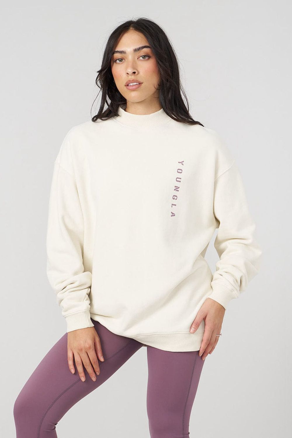 Young LA W539 Eternal Crewneck Wit | YDTSM2875